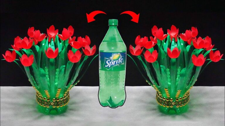 This simple trick transforms plastic bottles into stunning flowers that brighten any space…