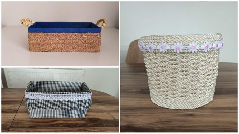 This simple trick transforms old boxes into stunning, stylish baskets…
