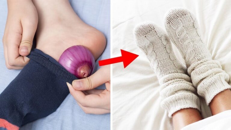 This simple trick with an onion in your sock could transform your health overnight…