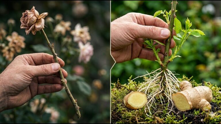 5 Ways Ginger Boosts Rose Cutting Roots Even Faster
