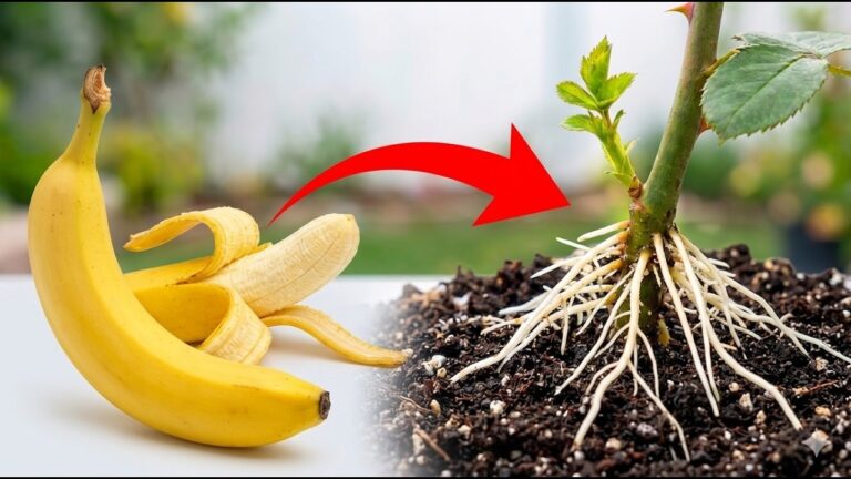 7 Surprising Ways Banana Peel and Rose Cuttings Can Transform Your Garden Overnight