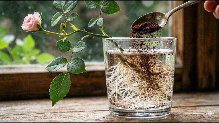 Grow Rose Cuttings with Just 1 Spoon of Coffee and See Crazy Roots in 24 Hours!