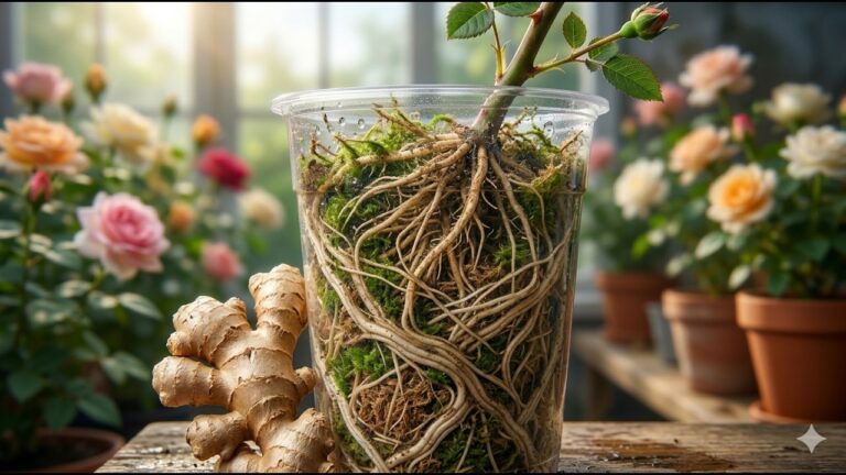 5 Ginger Tricks to Grow Rose Cuttings with Amazing Roots