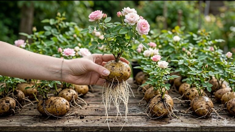 Grow Roses in 7 Days: Use Potatoes for Fast Rooting Results!
