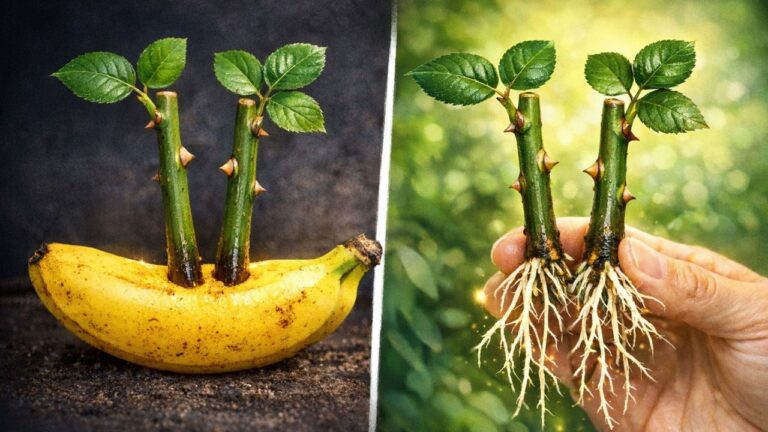 Root Rose Cuttings 100% Faster with This Simple Banana Method!
