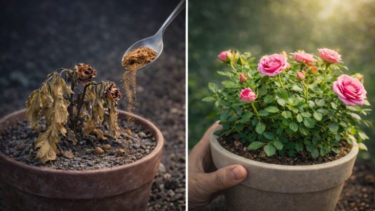 Revive Your Dying Roses in Just 1 Night with This Simple Spoonful Trick!