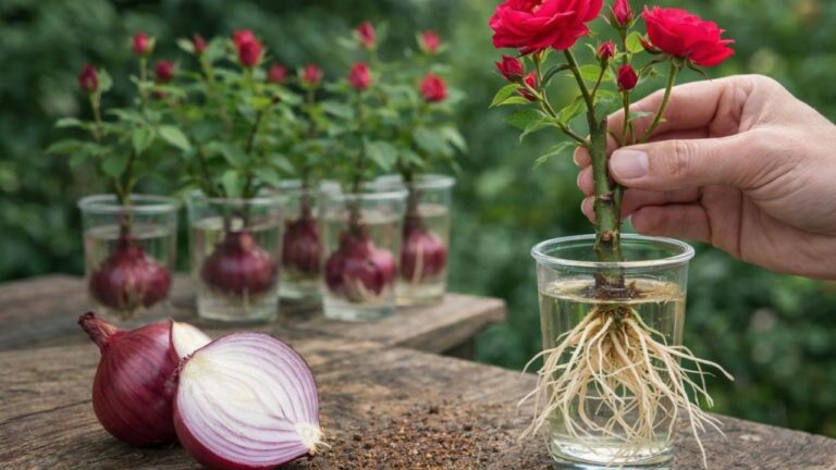 Root Rose Cuttings 3x Faster with This Simple Onion Trick! Discover How!