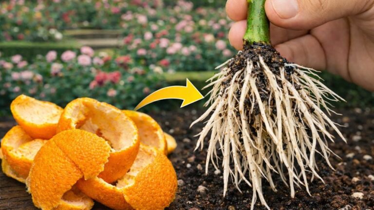 Grow Massive Roots in 7 Days Using Just Orange Peels and Rose Cuttings!
