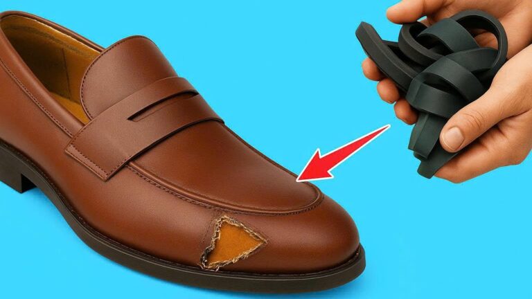 Discover 5 Easy Shoe Repair Tips from a 60-Year-Old Shoemaker with Just an Old Inner Tube!