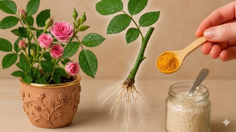 Grow 10+ Roots from Rose Cuttings in Just 1 Spoon of This Secret Ingredient! 🌹