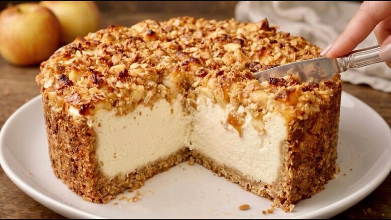5-Ingredient Sugar-Free Cheesecake: Healthy Oatmeal and Cottage Cheese Recipe!