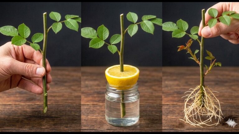 Grow Rose Cuttings Overnight: 1 Easy Lemon Trick You Need to Try! 🌹🍋
