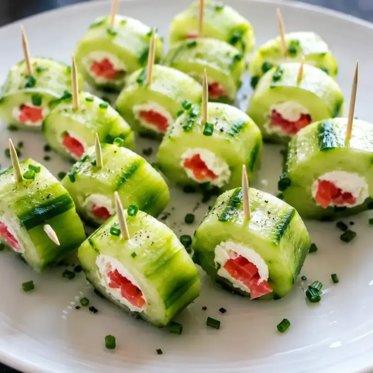 Cucumber Bites with Cream Cheese and Smoked Salmon: A Quick Appetizer
