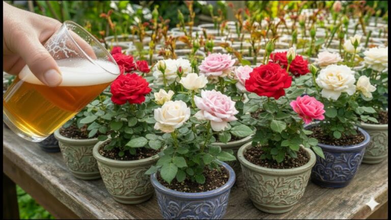 Grow 10x More Rose Cuttings Overnight with Just One Cup of This Water! 🌹