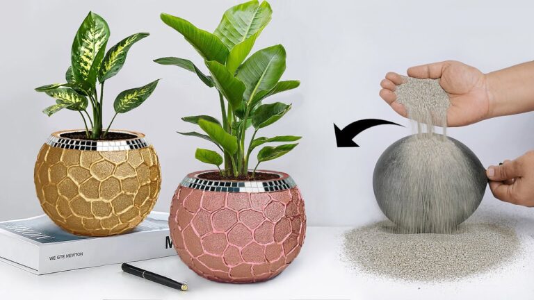 5 Simple Steps to Create Stunning Cement Flower Vases and Unique Planters!