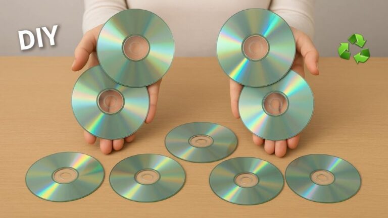 Transform Trash into Treasure: 5 Easy DIY Decor Ideas with Old CDs!
