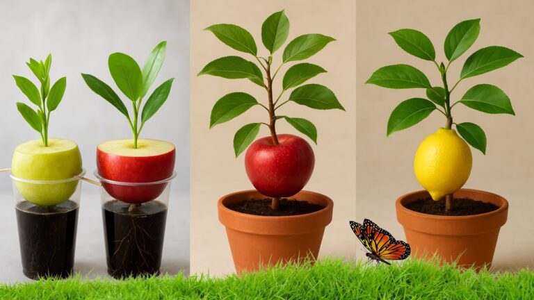10 Steps to Grow Apple & Lemon Plants from Fruits at Home