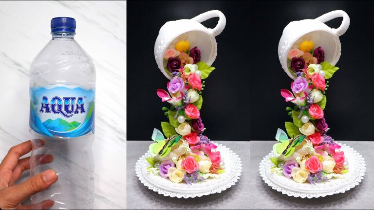Create 5 Impressive Floating Tea Cups Using Recycled Plastic Bottles!