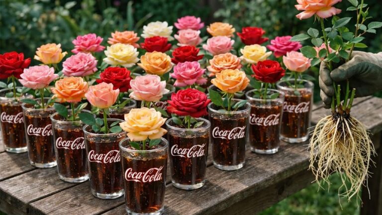 Root Coca-Cola Rose Cuttings in 1 Night with This 100% Natural Method!
