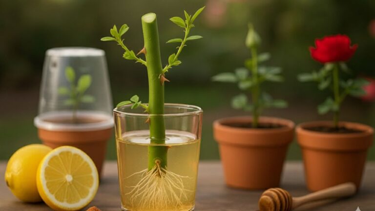 7 Secrets to Rooting Rose Cuttings Overnight with Just Lemon! 🌹