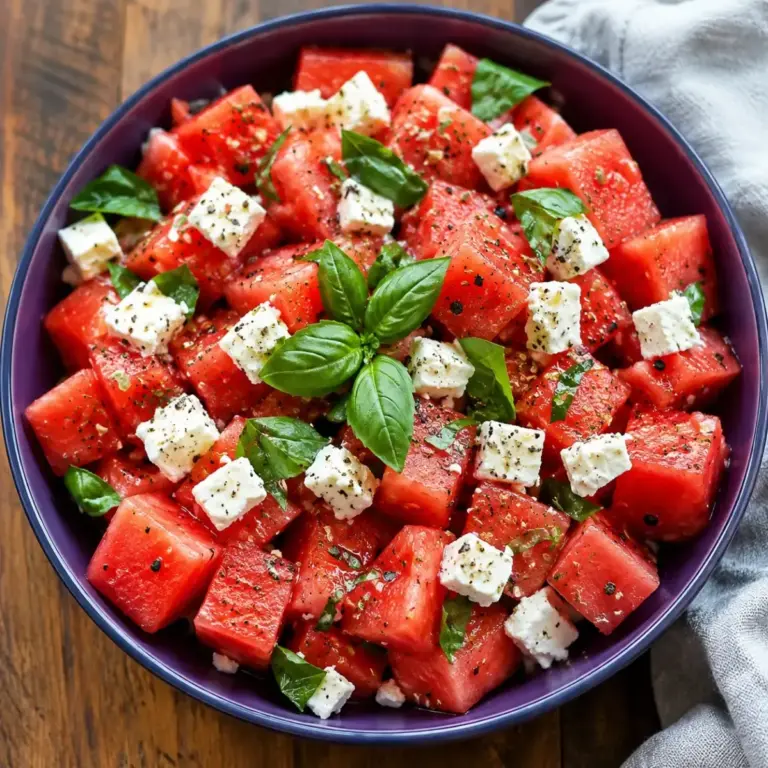 Watermelon-Feta Salad: A Burst of Summer Freshness