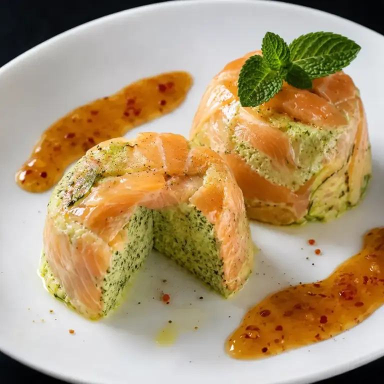Elegant Salmon & Zucchini Mousse Cups: A Chic Appetizer Recipe
