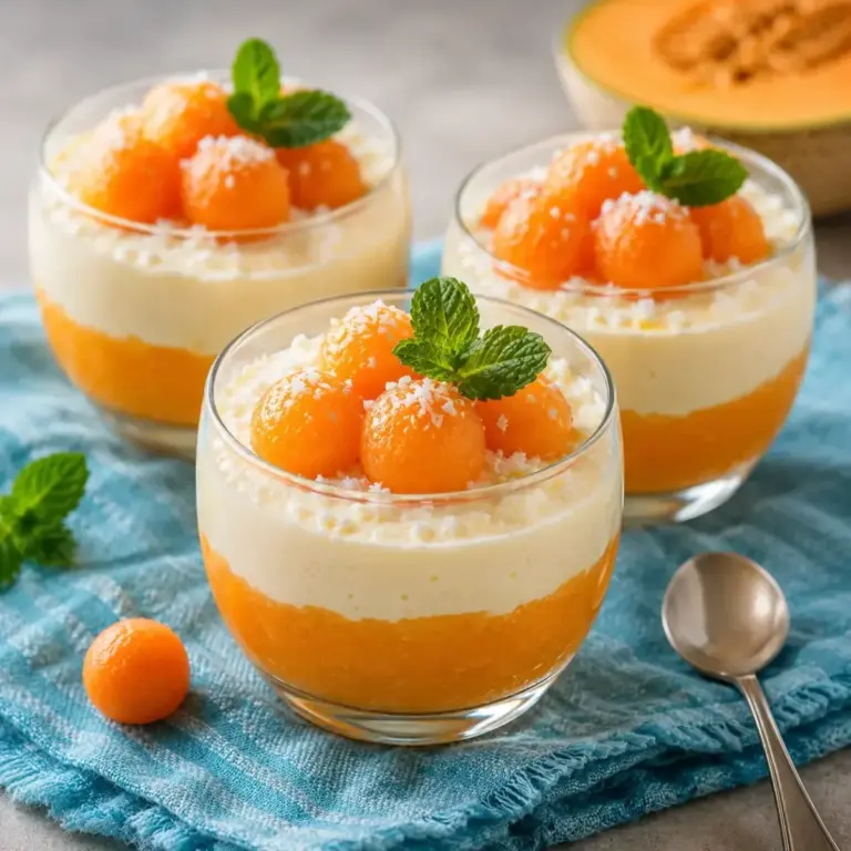Melon Mousse Parfaits with Mascarpone Cream: A Delicious Treat