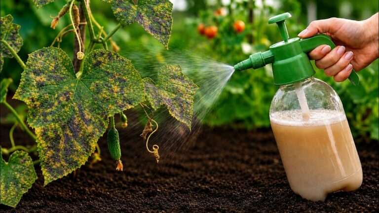 ESSENTIAL IN JULY! One spray is enough to protect your cucumbers from downy mildew.