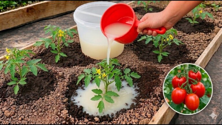 🍅Just one cup of homemade organic mixture… and your tomato plants will be loaded with fruit
