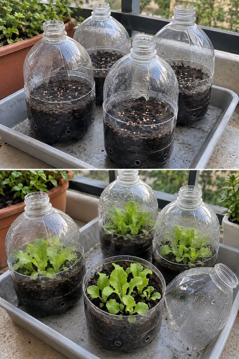 How to Start Lettuce Seeds Easily With Bottle Mini-Greenhouses