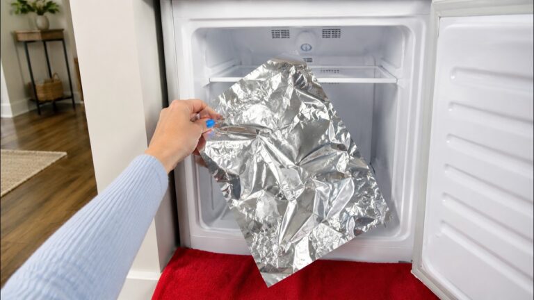 Put a Sheet of Aluminum Foil in Your Freezer! The Ice Comes Off in Minutes