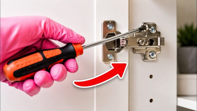My Husband Showed Me Once. Now I Adjust All My Cabinet Doors Myself